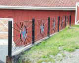 Zaun mit eingearbeitetem Grubenstern